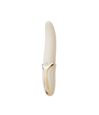 Zalo Eve Ivoor Wit - Luxe, Verwarmde Oral Pleasure Vibrator met Dual Stimulatie