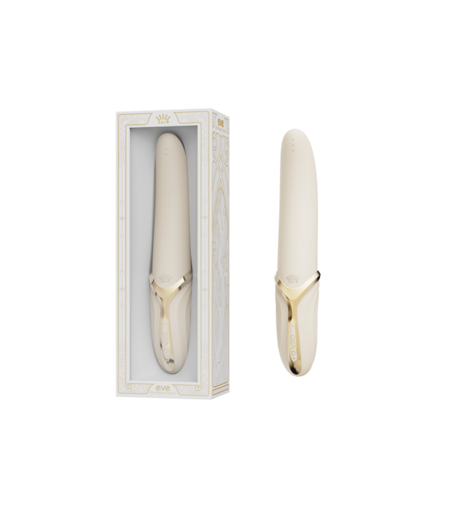 Zalo Eve Ivoor Wit - Luxe, Verwarmde Oral Pleasure Vibrator met Dual Stimulatie