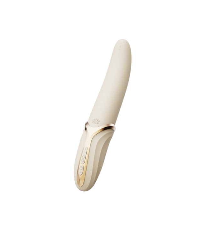 Zalo Eve Elfenbeinweiß – Beheizbarer Oral-Pleasure-Vibrator mit 2 Motoren