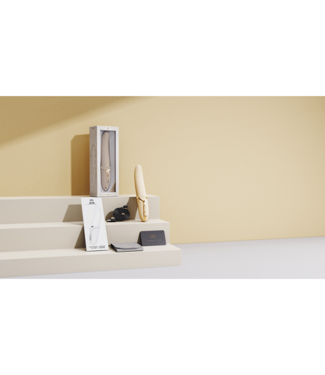 Zalo Eve Ivoor Wit - Luxe, Verwarmde Oral Pleasure Vibrator met Dual Stimulatie