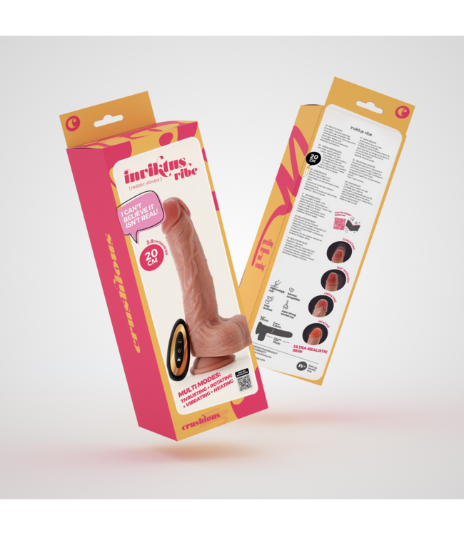 Crushious Inviktus Vibe: Flexible Silicone Vibrator with Heat & Remote Control
