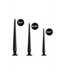 XR Brands Diepgaande Sensaties: Slim Tapered Anal Hose Set – 15cm Zacht & Flexibel