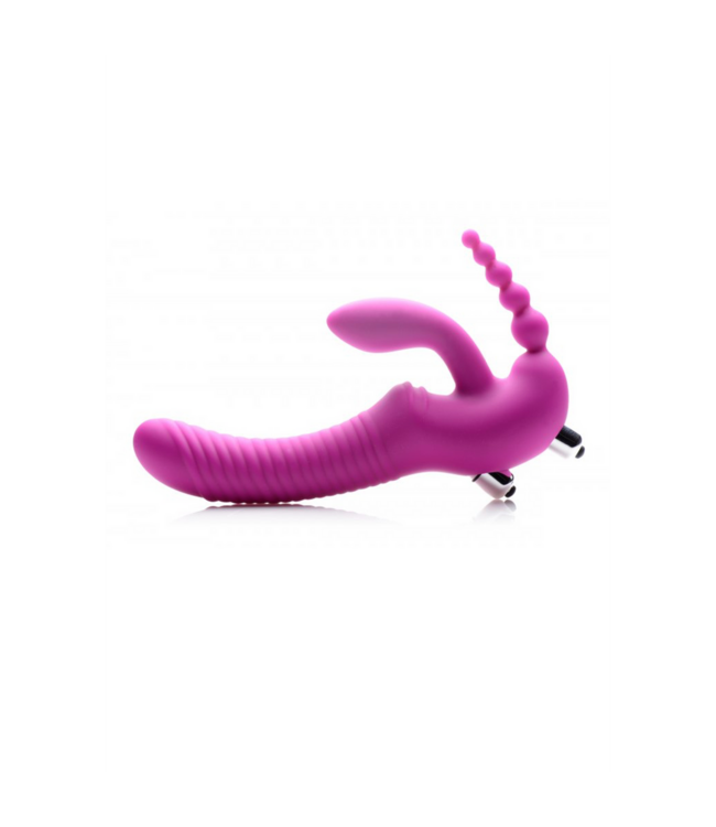 XR Brands Regal Rider Strapless: Drievoudig Genot met Ergonomische Ontwerp voor Vrouwen