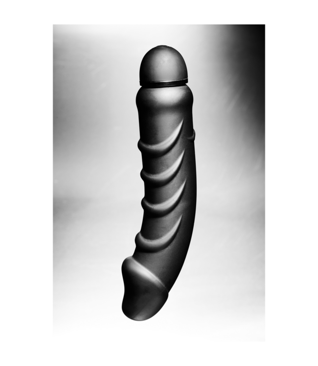 XR Brands Premium Silicone Ribbed Vibrator – 5 Intense Vibration Speeds