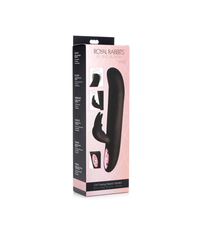 XR Brands Zijdezachte Konijnen Vibrator - Premium Genot met 3 Snelheden & 7 Patronen