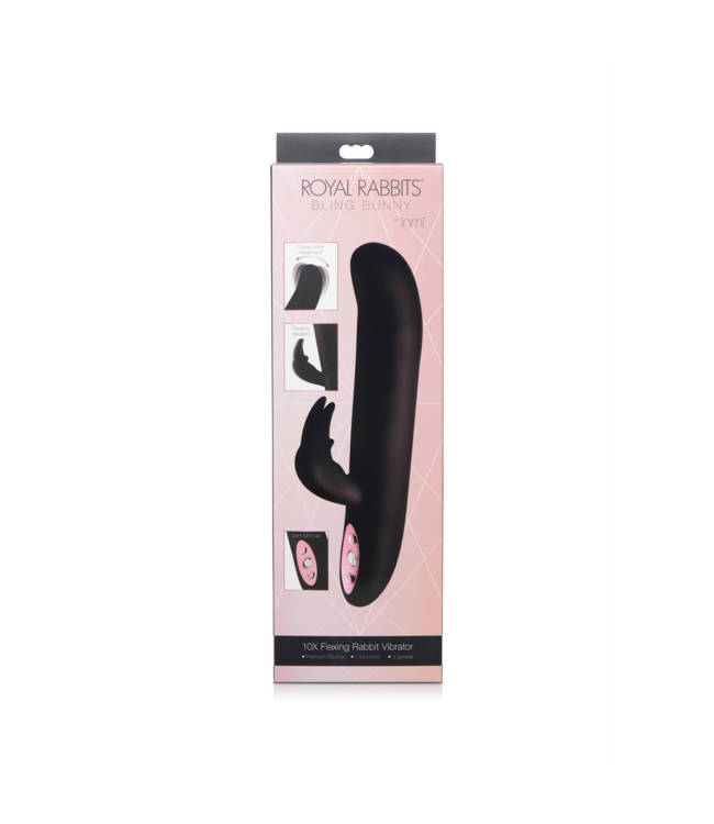 XR Brands Royal Rabbits Bling Bunny - Luxury Silicone Vibrator with 3 Speeds & 7 Patterns