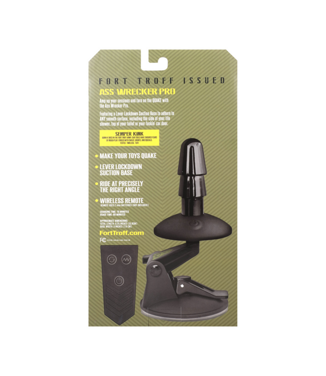 Doc Johnson Ass Wrecker Pro 15.9cm - Powerful Suction Cup for Versatile Pleasure