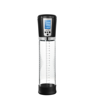 Pumped Premium LCD Penispumpe 29 cm, wiederaufladbar, medizinisches Silikon