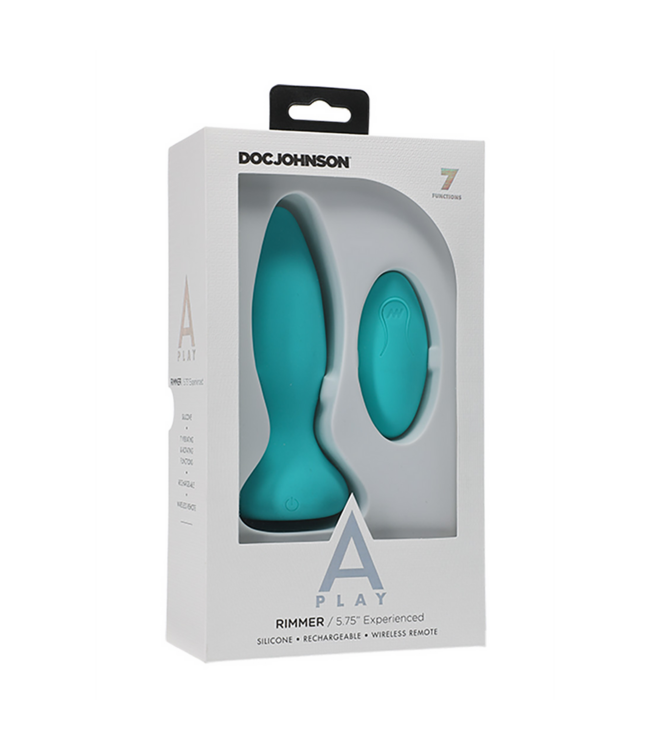Doc Johnson A-Play Rimmer 14,2 cm – Luxe Siliconen Anale Plug met Draadloze Controle