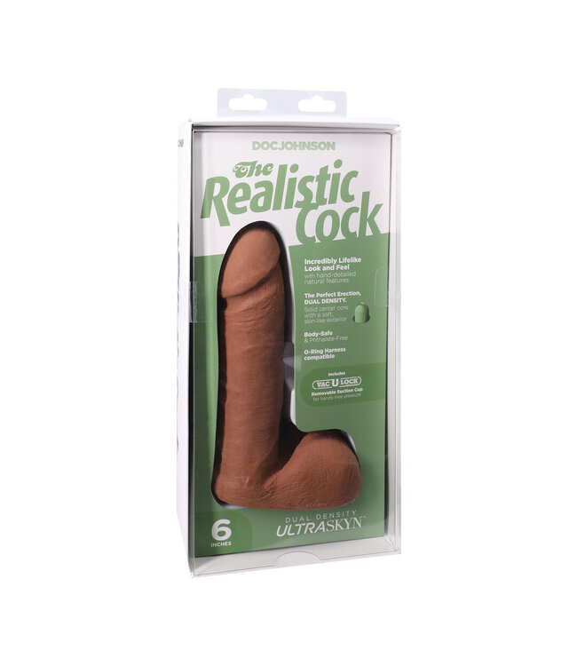 Doc Johnson Realistischer ULTRASKYN Schwanz 18,4 cm Karamell – Vac-U-Lock kompatibel