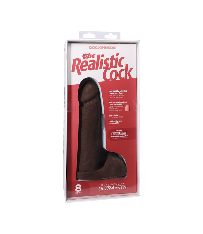 Doc Johnson Realistische ULTRASKYN Cock 21 cm met Doppeldichte en Verwijderbare Zuignap