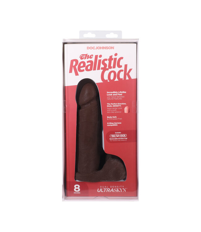 Doc Johnson Realistische ULTRASKYN Cock 21 cm met Doppeldichte en Verwijderbare Zuignap