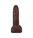 Doc Johnson Realistic ULTRASKYN 18.4 cm Chocolate Cock - Double Density & Suction Cup