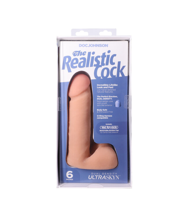 Doc Johnson Realistischer 18,4 cm Schwanz aus ULTRASKYN mit Saugnapf – 3 Farben