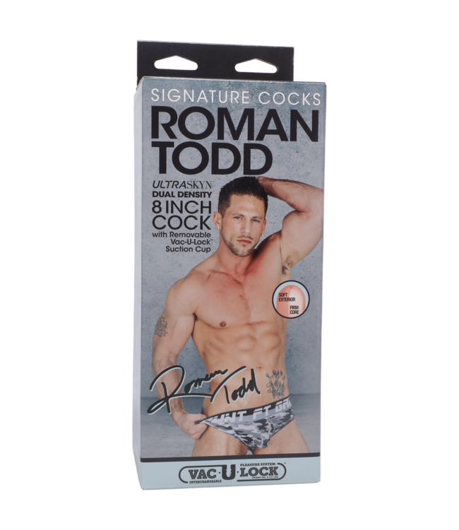 Doc Johnson Roman Todd ULTRASKYN Dildo 20.3 cm - Realistic Feel & Vanilla Scent