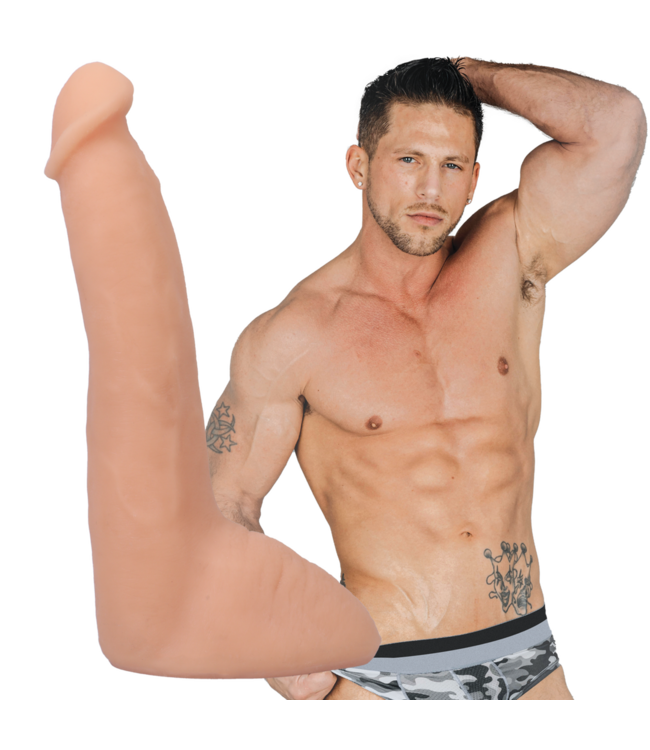 Doc Johnson Roman Todd ULTRASKYN Dildo 20,3 cm - Natuurlijke Voeling & Vanille Aromaat