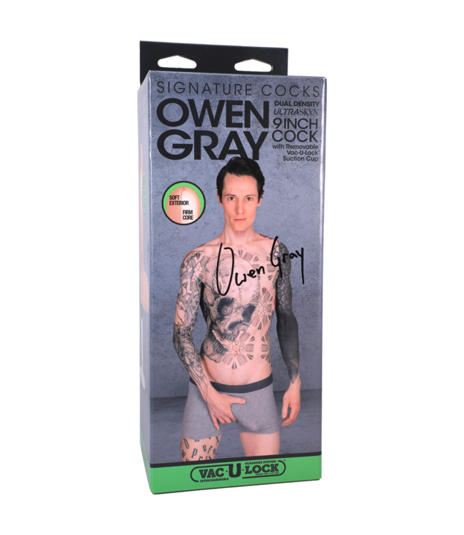 Doc Johnson Owen Gray ULTRASKYN 9-Inch Dildo – Realistic and Luxurious Pleasure