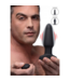 XR Brands Opblaasbare Siliconen Buttplug met Vibratie en Afstandsbediening - 17,9 cm Genot