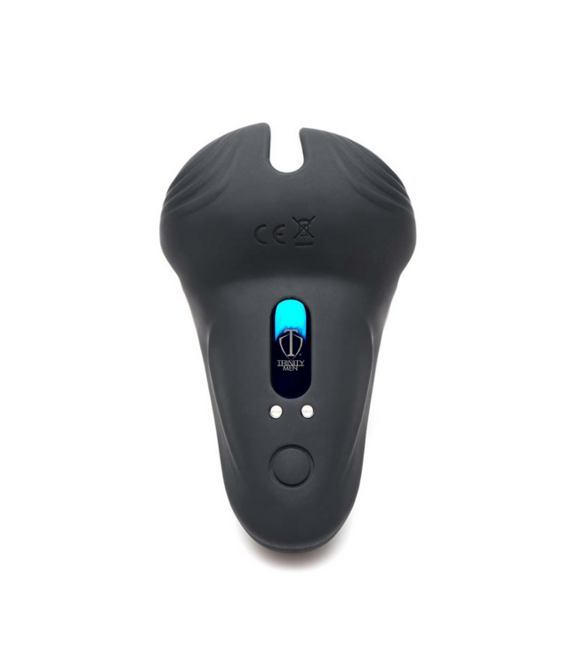 XR Brands Remote-Controlled Silicone Cock and Ball Ring with Taint Stimulator