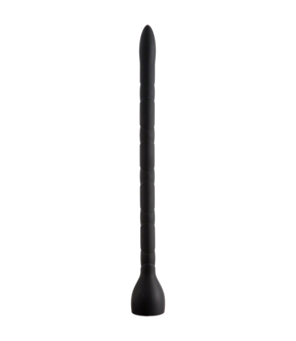 Doc Johnson Diepe Verkenning met de Zachte Silicone Anale Slang - 49,5 cm - Zwart