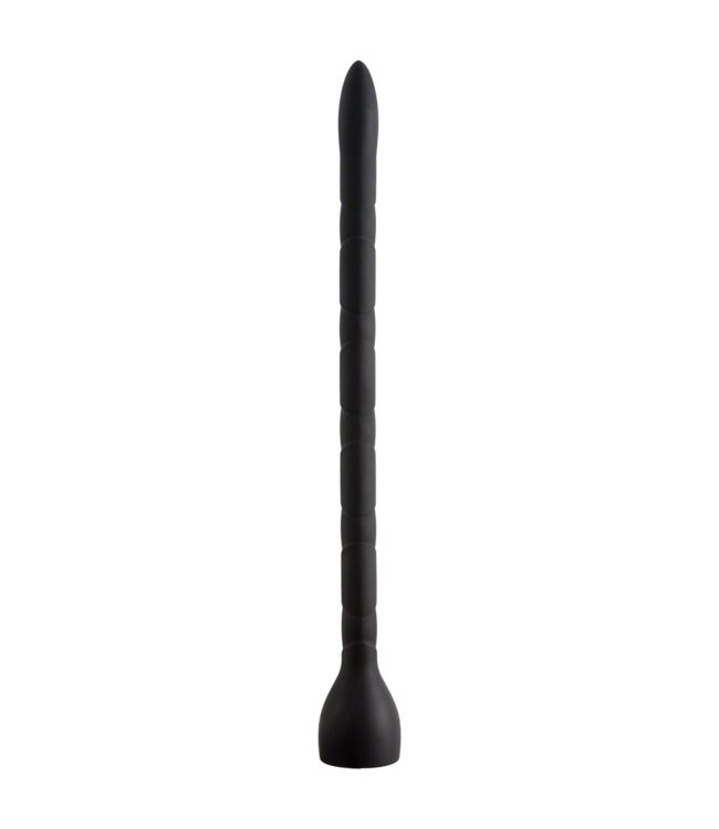 Doc Johnson Diepe Verkenning met de Zachte Silicone Anale Slang - 49,5 cm - Zwart