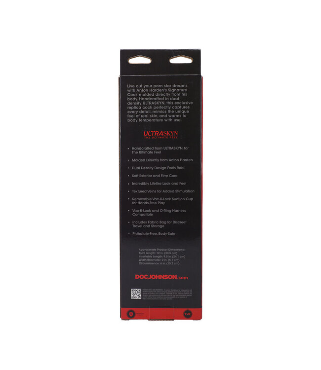 Doc Johnson Anton Harden ULTRASKYN Dildo 29,2 cm - Ultra Realistisch & Warm Genot