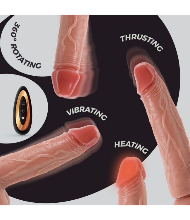 Crushious Inviktus Vibe: Versatile Heated Silicone Vibrator with 9 Settings