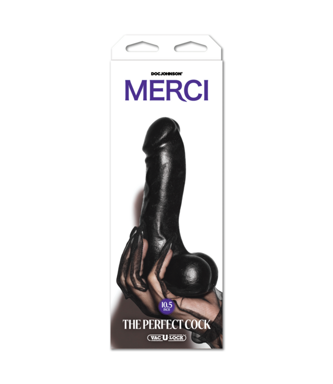 Doc Johnson Merci's Perfect Cock 25.4 cm - Realistic, Powerful with Suction Cup