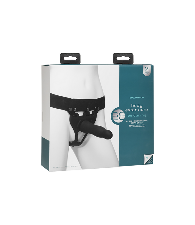 Doc Johnson Daring Silicone Hollow Strap-On Harness for Ultimate Comfort & Pleasure