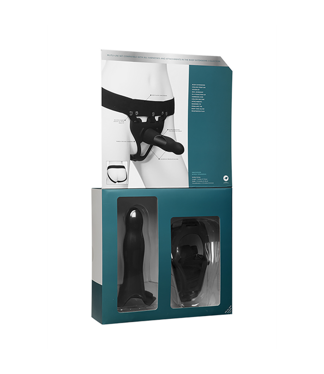 Doc Johnson Daring Silikon-Harness 17,8 cm – Unisex-Vergnügen für alle!