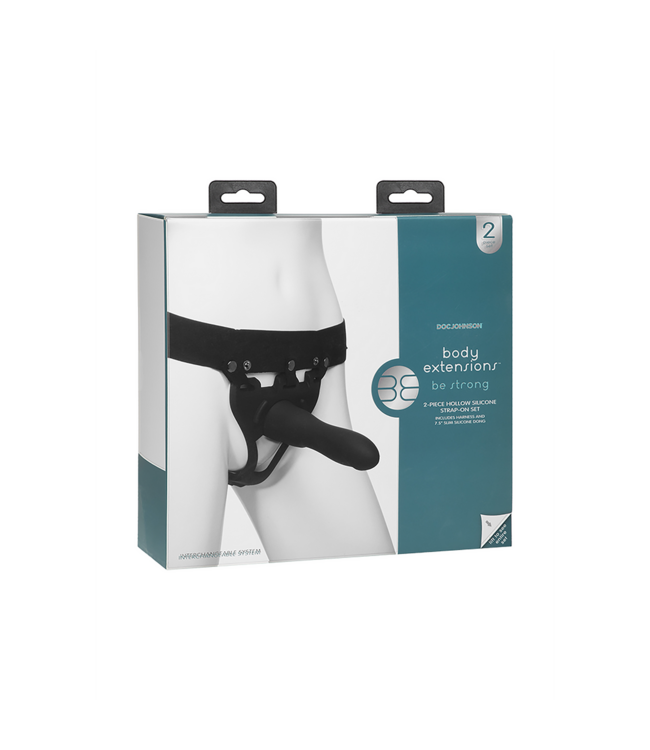 Doc Johnson Doc Johnson® Strong Silicone Hollow Strap-On Harness for Ultimate Pleasure