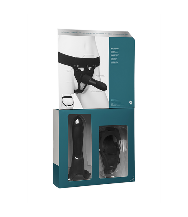 Doc Johnson Starkes Silikon-Harness 19,1 cm – Komfort & Lust für alle Geschlechter