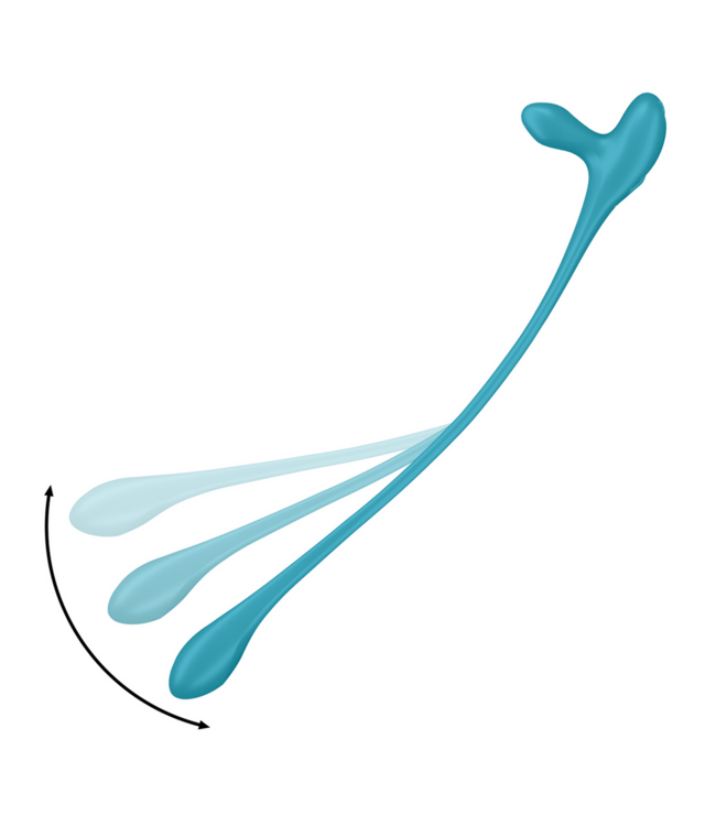 Satisfyer Flexibler Unisex-Vibrator 43,5 cm – Intensiv, wasserdicht, grün