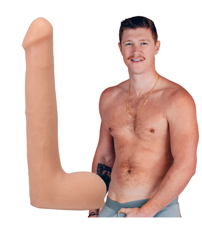 Doc Johnson Oliver Flynn ULTRASKYN 10-Inch Dildo - Realistic Feel & Warmth