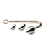 XR Brands Elegant Anal Hook Trainer Set with 3 Smooth Aluminium Plugs, 23.9 cm