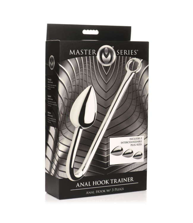 XR Brands Premium Anale Haak Trainer met 3 Slimme Pluggen – Voor Veilig Kinky Plezier