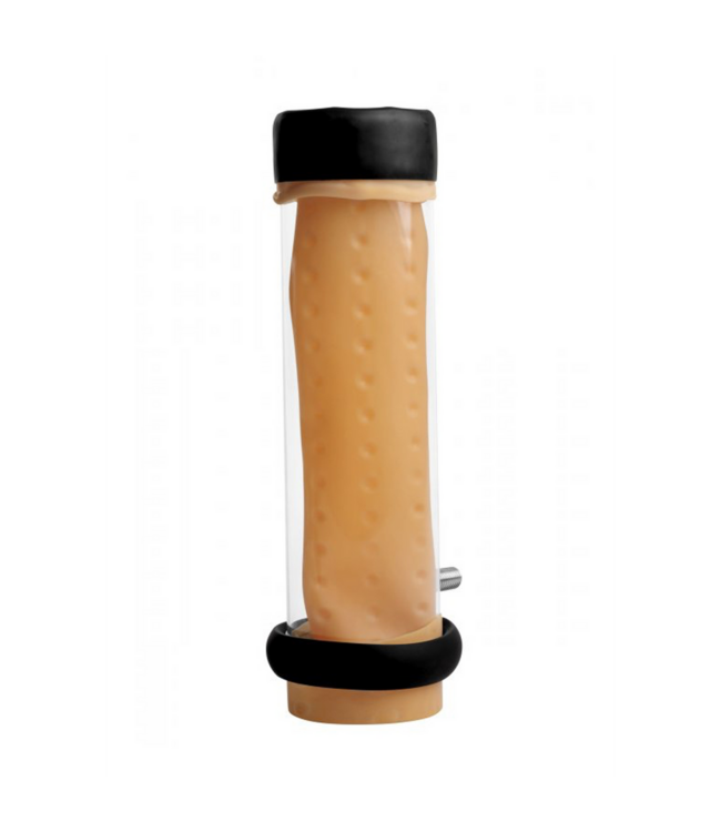 XR Brands Textured Milking Cylinder Attachment for Enhanced Milking Pleasure