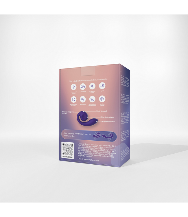 Snail Vibe GIZI Snail Vibe: Compacte Dubbele G-Spot Vibrator voor Ultiem Genot