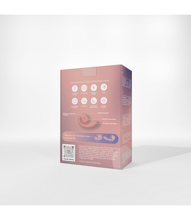 Snail Vibe GIZI Snail Vibe Pink: Dual G-Spot & A-Spot Stimulation Delight
