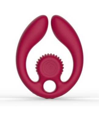 Snail Vibe GIZI Duo Bordeaux: Double Stimulation & Remote Control for Couples