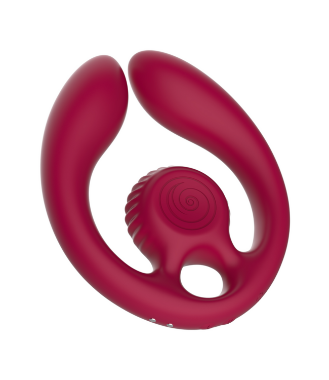 Snail Vibe GIZI Duo Bordeaux: Double Stimulation & Remote Control for Couples
