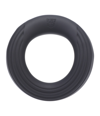 Doc Johnson Rev Cock Throbber Black - Flexible Vibrating Cock Ring with 10 Settings