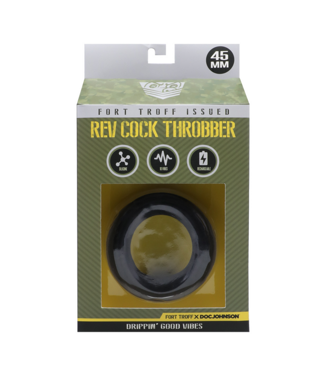 Doc Johnson Rev Cock Throbber Flexibele Vibrerende Cockring – 10 Krachtige Standen voor Intens Genot