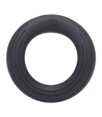 Doc Johnson Rev Cock Throbber: Flexible Black Vibrating Ring for Ultimate Pleasure