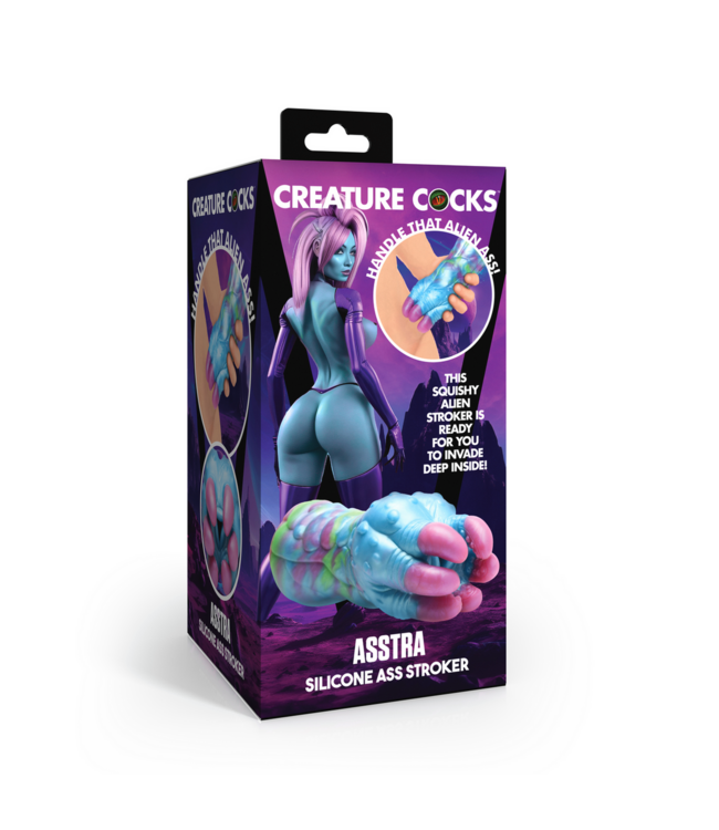 XR Brands Intergalactische Asstra Silicone Stroker - Sensueel Genot in Dromen kleuren