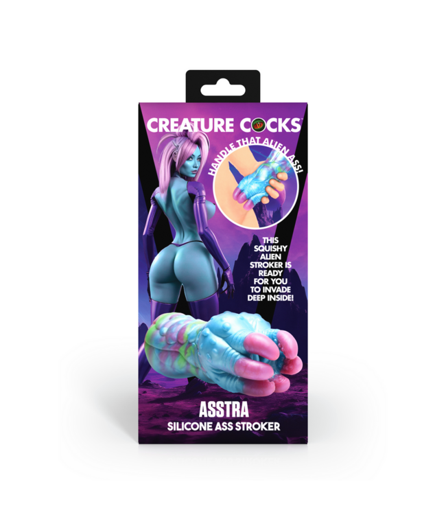 XR Brands Intergalactische Asstra Silicone Stroker - Sensueel Genot in Dromen kleuren