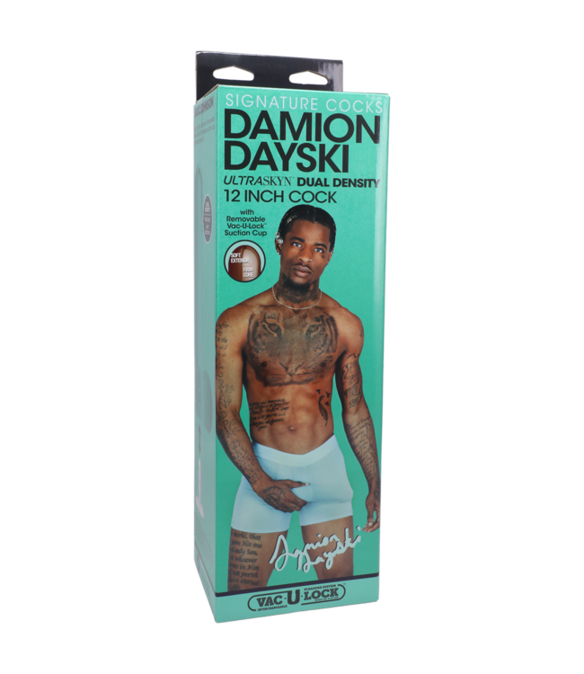 Doc Johnson Damion Dayski ULTRASKYN Dildo 27 cm – Realistisch Bovenverwachting in Chocolade