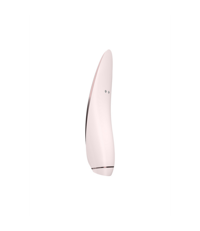 Satisfyer Luxe Clitorale Stimulator met Wit Leer en Roségouden Accenten
