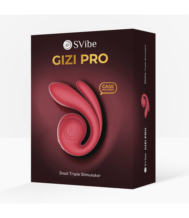 Snail Vibe GIZI Pro Bordeaux 12cm - Triple Stimulator with MergePleasure Tech