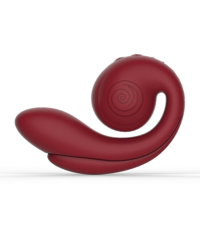 Snail Vibe SVibe GIZI Pro Bordeaux 12 cm - Innovatieve Drievoudige Stimulator met Pasbare Trillingen